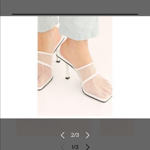 Women's White Marika Mesh Heels By Jeffrey Campbell - Picture 1 of 3